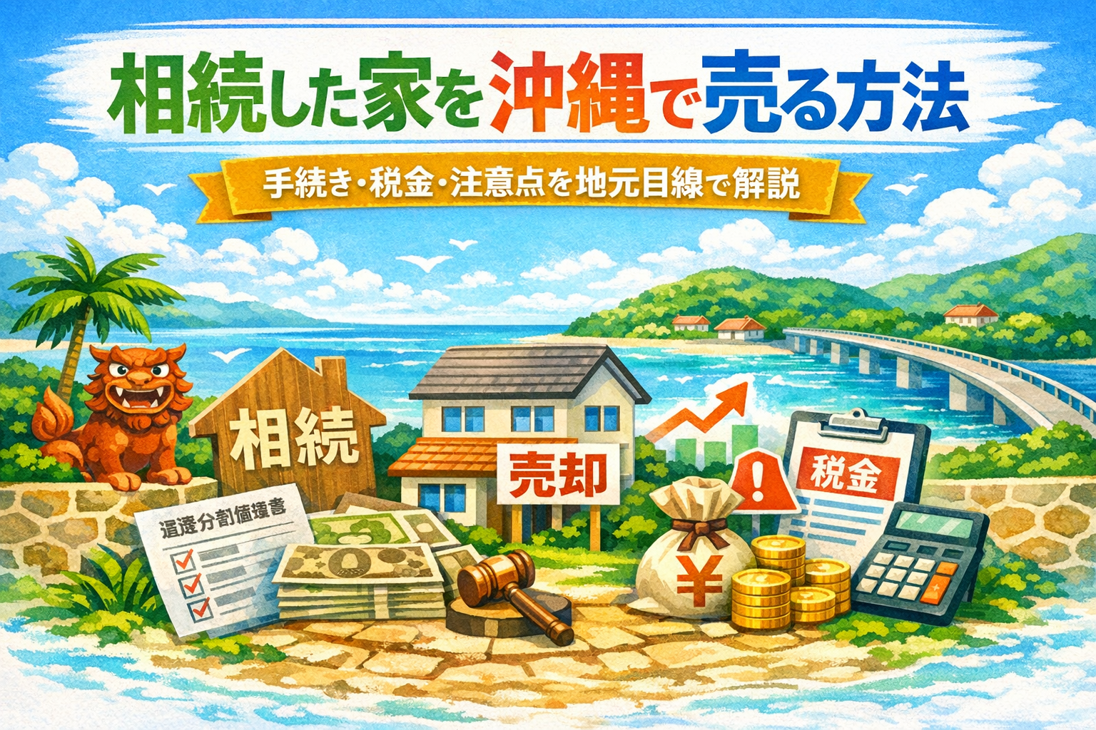 相続した家を沖縄で売る方法を書いた画像